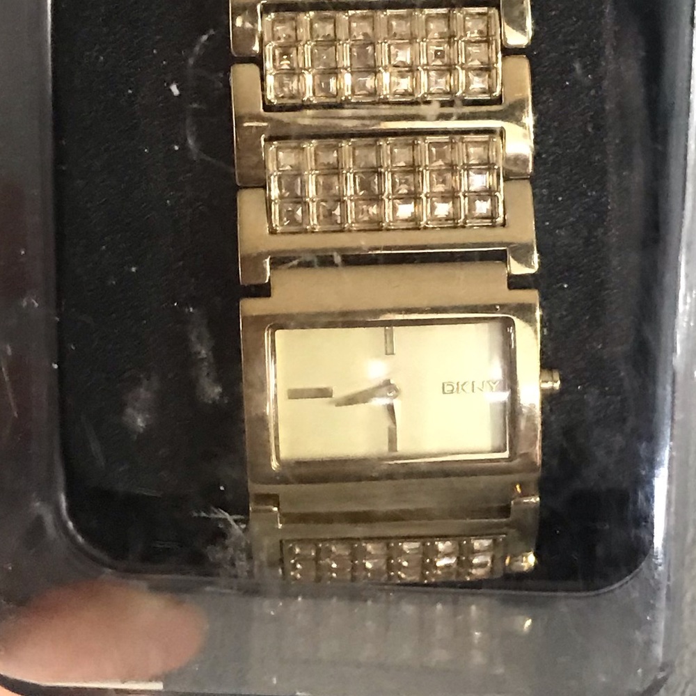DKNY gold watch